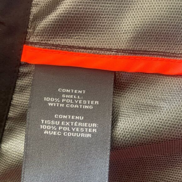 Vince Camuto Women’s Black Raincoat with White Zippers - Picture 9 of 10